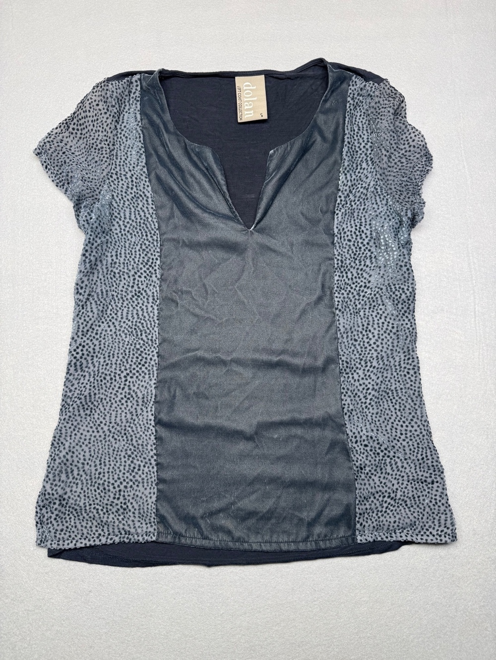 Dolan Left Coast Collection V-Neck Blouse Women S Black
